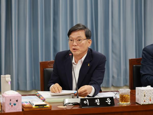 이정운 특별시의원, “예측 가능한 예산 불용액 최소화 및 엄격한 예산 전용 관리 필요” 1