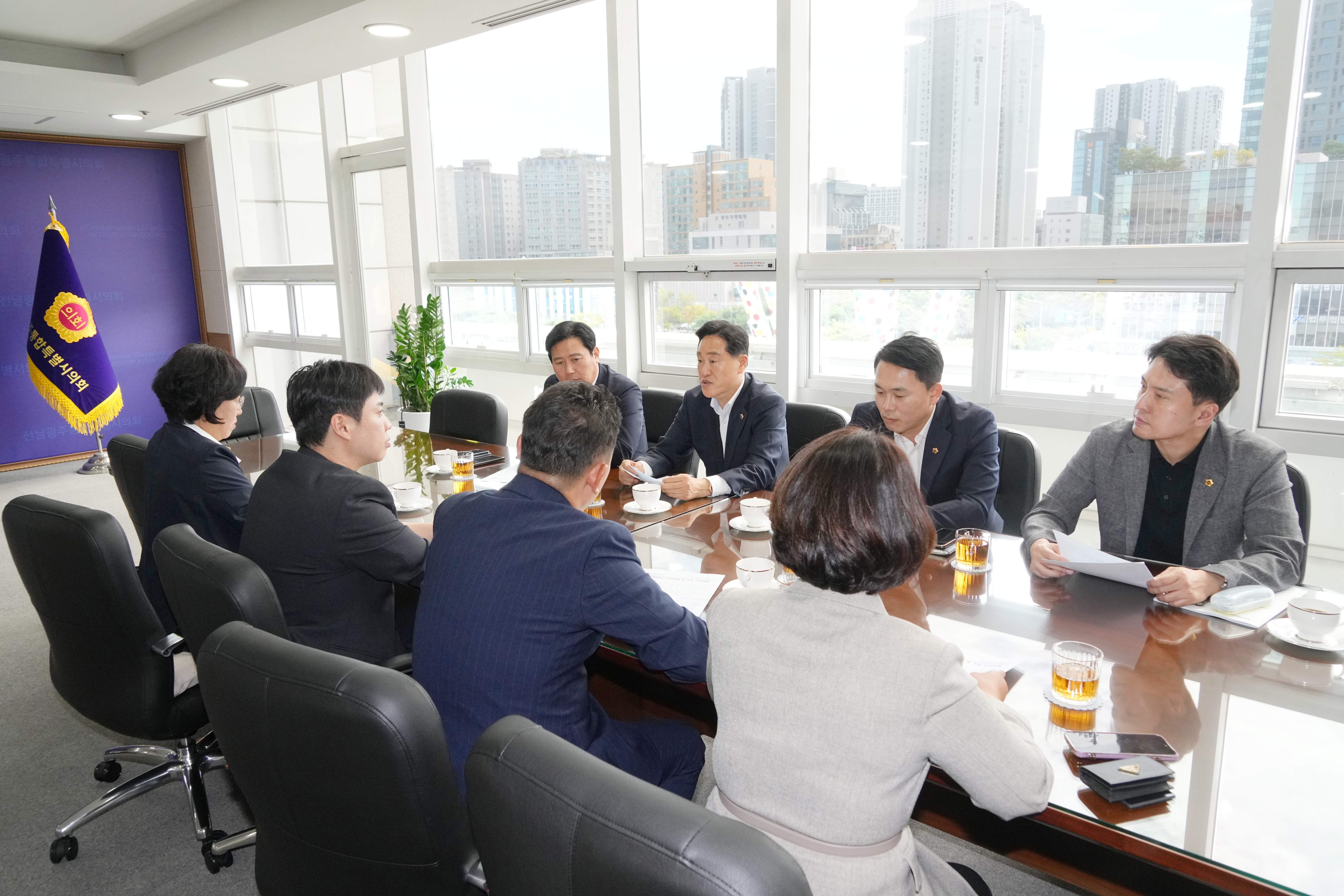 전남광주통합특별시의회 원내대표단 간담회  5