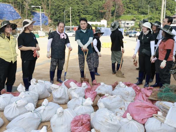 경상남도 호우 피해지역 수해 복구 4