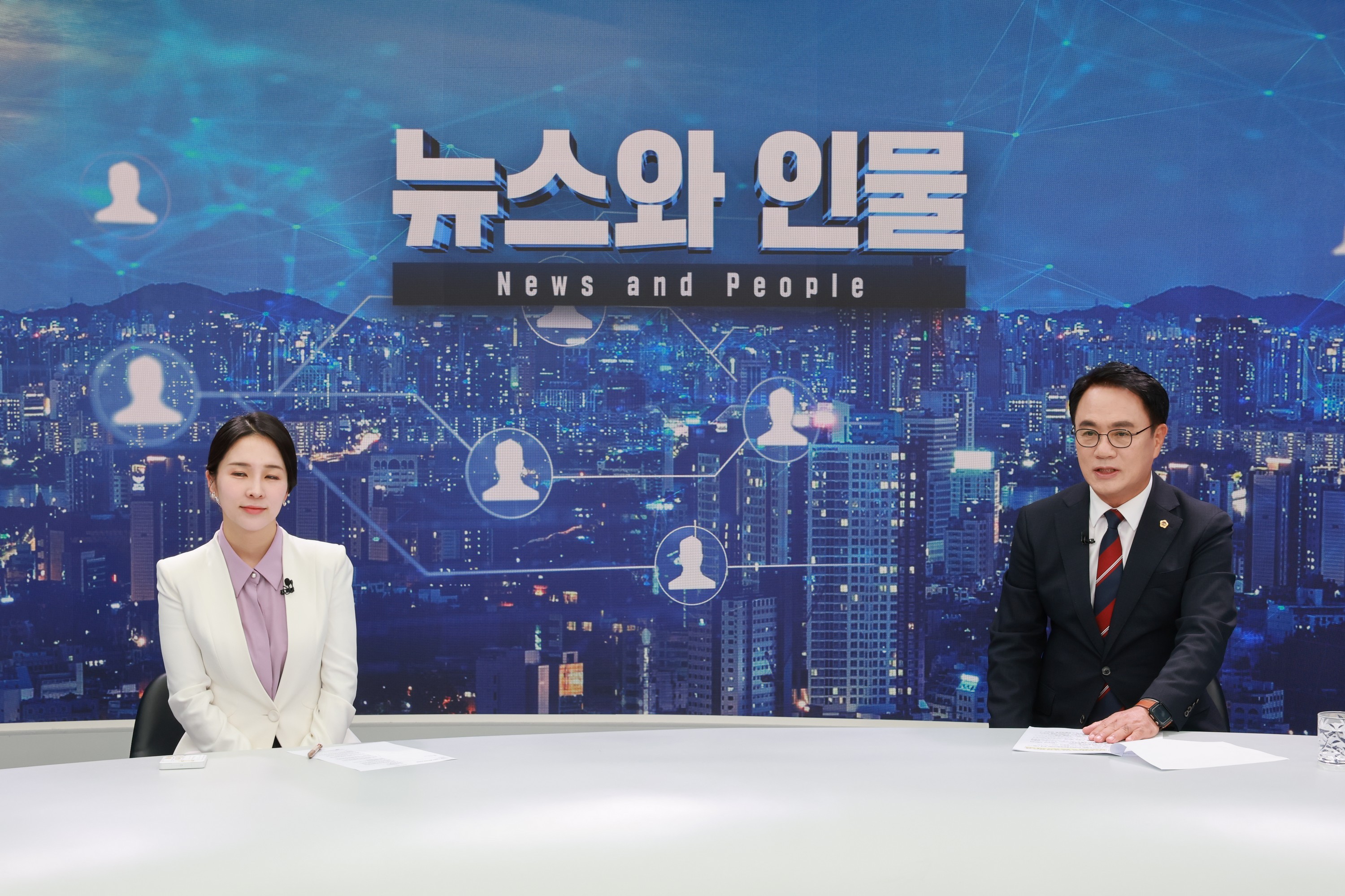 목포MBC 뉴스와 인물 녹화 6